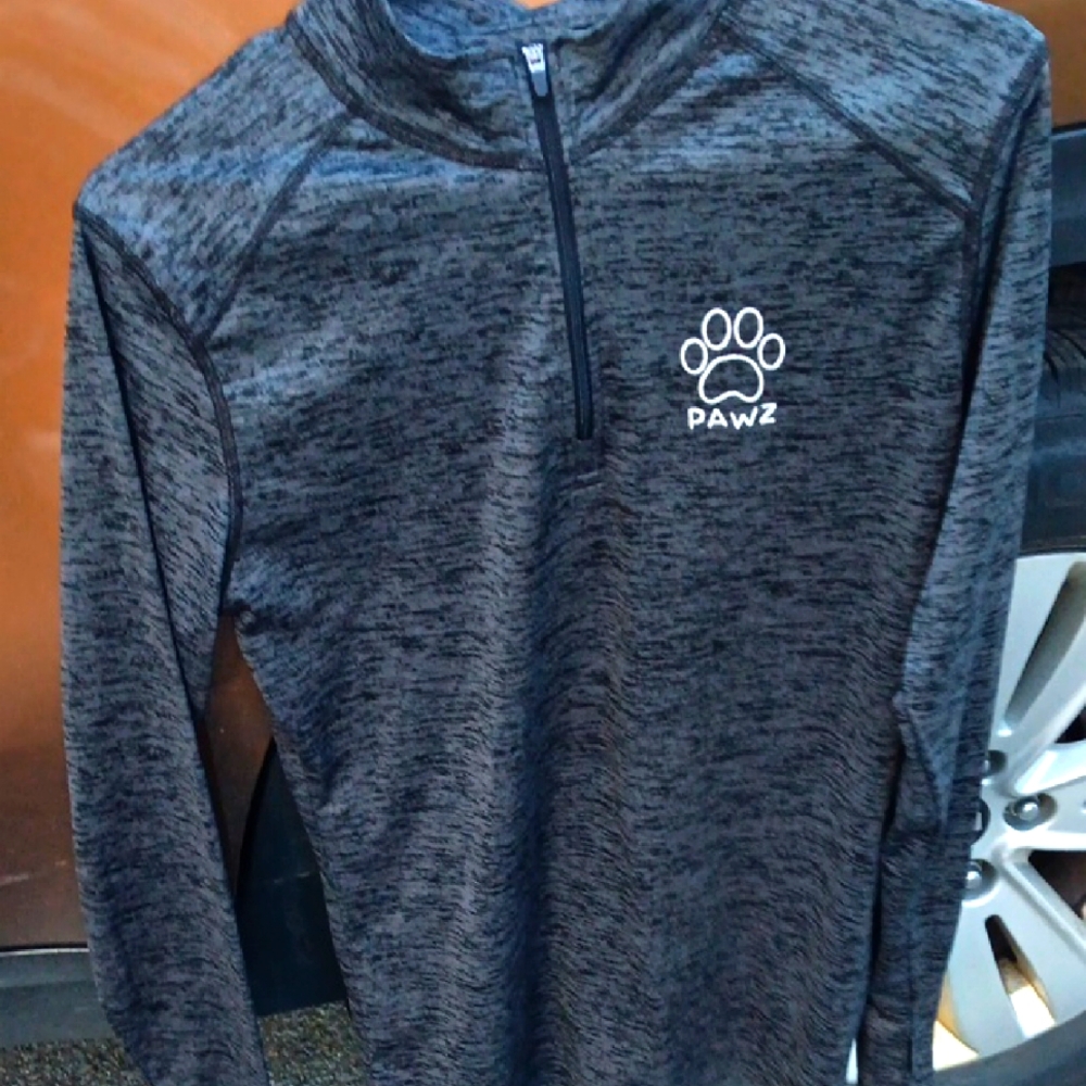 PAWZ Charcoal Quarter-Zip Pullover